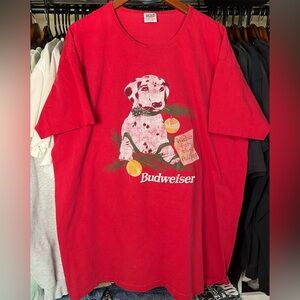 Vintage 90s Budweiser Red Dog Mascot Tee